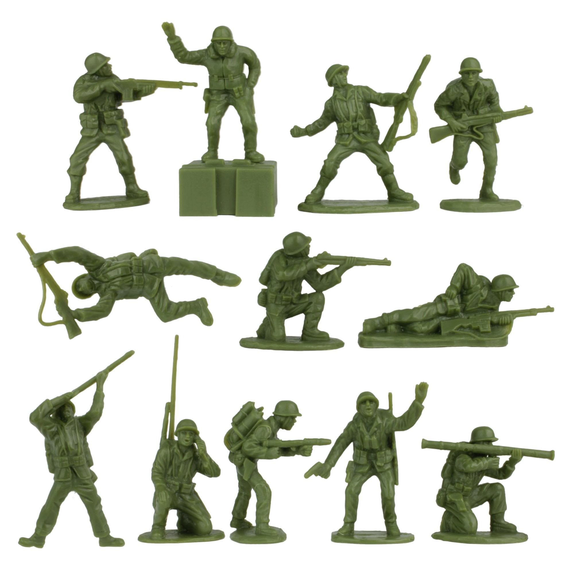 BMC WW2 Iwo Jima Plastic Army Men - Island, Tanks & Soldiers 72pc